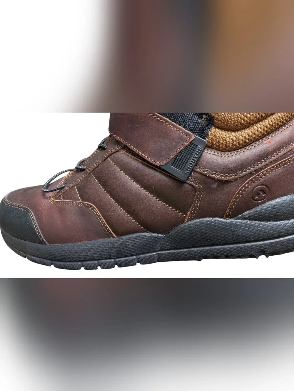 Anodyne No. 56 Leather‎ Hiking Boots Brown Wide 11W Comfort Trail Shoes Diabetic